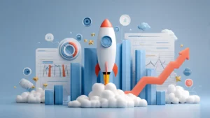 Search engine optimization strategies flowchart showing ranking factors and implementation steps