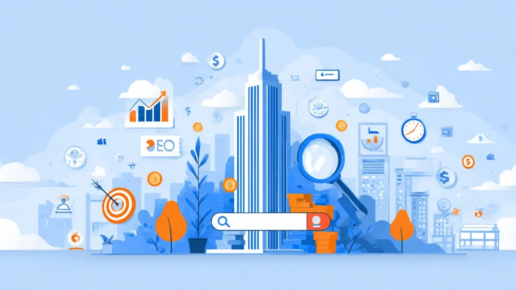 why seo is important for businesses showing organic search traffic growth and lead generation