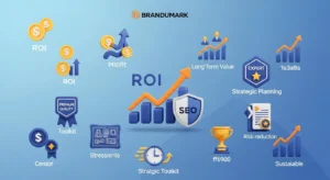 Business growth chart showing ROI from professional SEO optimization service investment